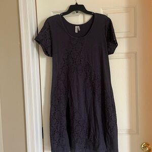 Elegant Purple Lace Dress